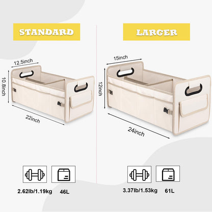 JiatuA caddy — collapsible multi compartment organizer for cars and SUVs
