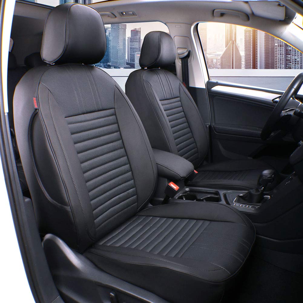 EKR vehicle seat cover — custom fit for Audi Q3 2019-2021, black leatherette