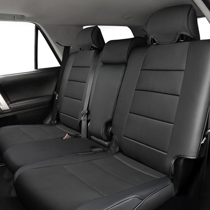 Customized vehicle seat covers — Luxury waterproof leather for 2025 2026 Toyota 4Runner 7 seats.