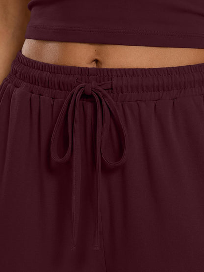 Coordinated outfit — Summer lounge set with camisole and wide leg pants