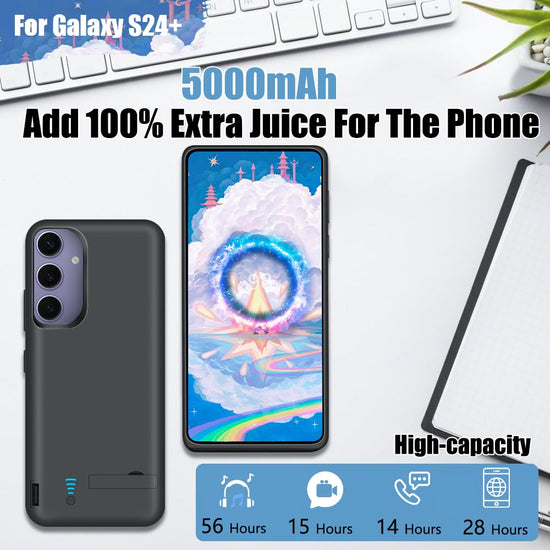 Sitong battery case for Samsung Galaxy S24+ / S24 Plus - 5000mAh rechargeable power bank