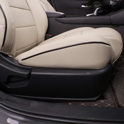 Vehicle seat cover — EKR custom fit leatherette for Nissan Sentra 2020-2025 beige