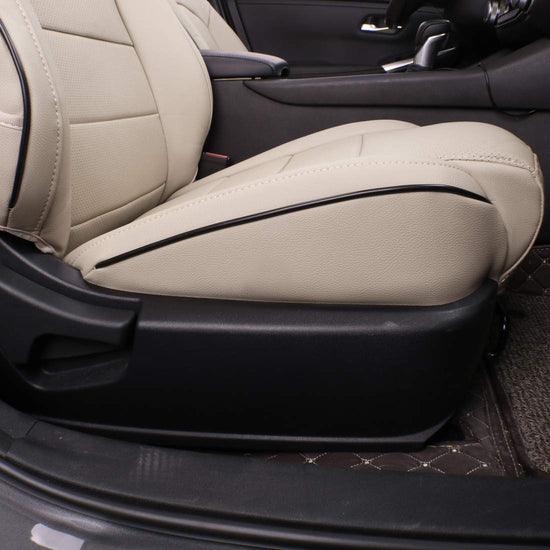 Vehicle seat cover — EKR custom fit leatherette for Nissan Sentra 2020-2025 beige