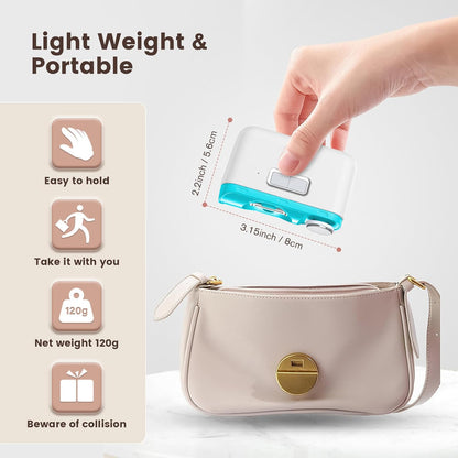 Electric Nail Clipper, 2-in-1 Automatic Nail Clipper, Electric Nail Trimmer 2-Speed 40DB Baby Nail Trimmer with LED Light,for All Ages Baby,Kids,Adults,Seniors,Manicure Set,Baby Nail Kit Portabl