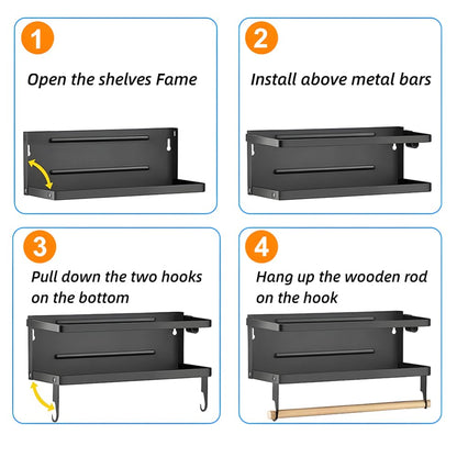 Storage rack — Magnetic spice rack for refrigerator by Dr.BeTree