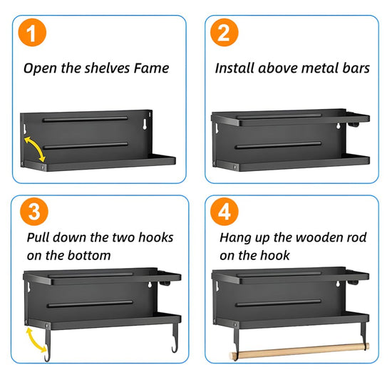 Storage rack — Magnetic spice rack for refrigerator by Dr.BeTree