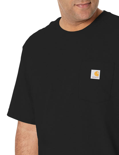 Shirt — Carhartt iconic K87 pocket in black, large