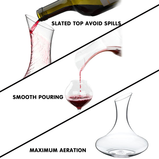 Pitcher — Hand blown glass with precise scale for hot and cold beverages