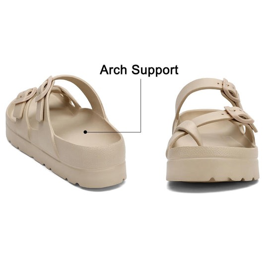 Sandal — Arch support with adjustable buckle and ultra cushion