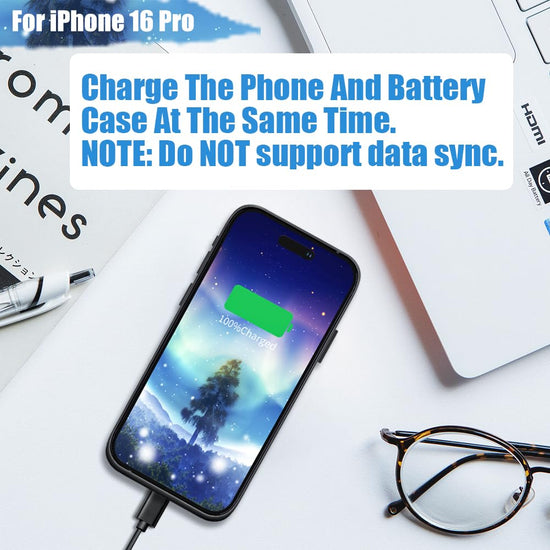 Sitong battery case — 5000mAh rechargeable extended charger for iPhone 16 Pro