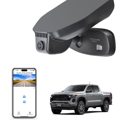Mangoal 4K dash cam with integrated OEM look for Chevy Colorado 2023-2026