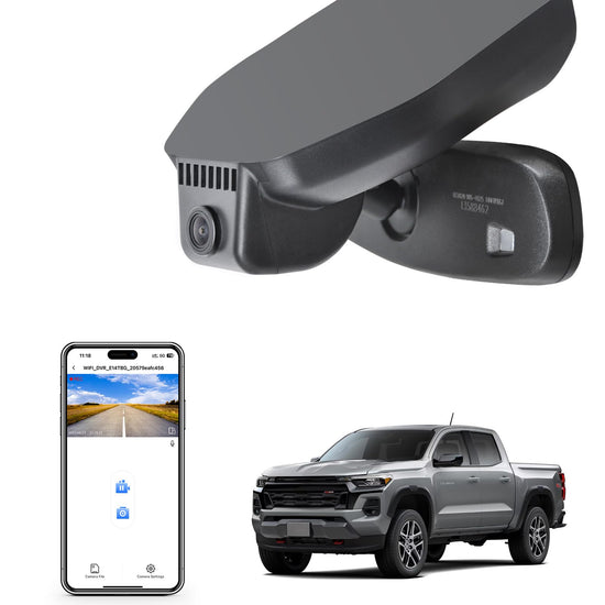 Mangoal 4K dash cam with integrated OEM look for Chevy Colorado 2023-2026