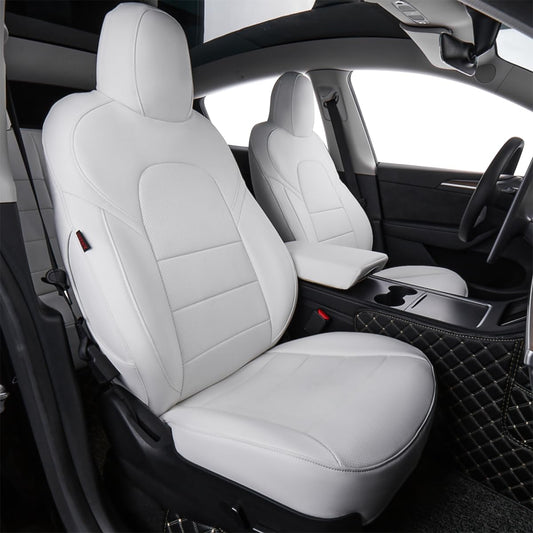 EKR Model Y seat covers — Custom fit for Tesla Model Y 2026, airbag compatible, leather