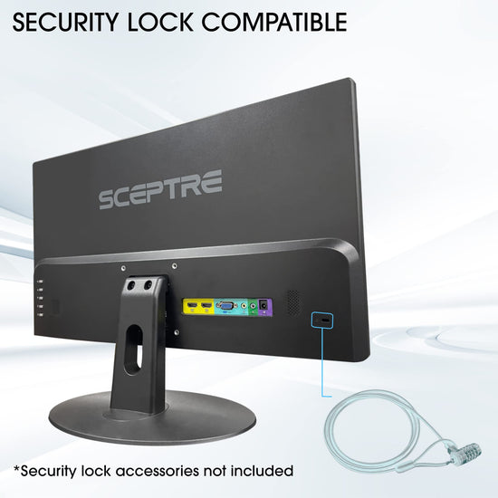 Sceptre 24-inch monitor — 1080p LED with built-in speakers and 99% sRGB
