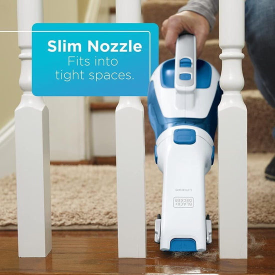 BLACK+DECKER dustbuster handheld vacuum — Cordless and portable 12V design with extendable nozzle