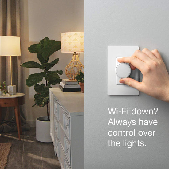 Lutron Z3-1BRL Aurora smart bulb dimmer - White design