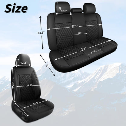 HChengkikz vehicle seat cover — Breathable and waterproof full set for universal fit cars