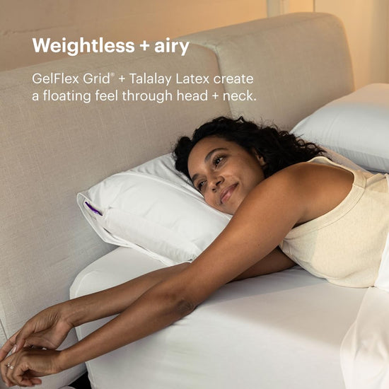 Pillow — Talalay latex foam cooling design for combo or side sleepers