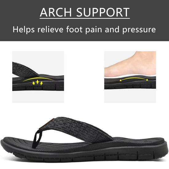 KuaiLu sandals with arch support for yoga mat and beach walking