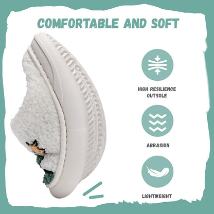 IceUnicorn slippers — warm soft plush memory foam for indoor outdoor use