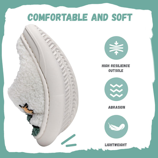 IceUnicorn slippers — warm soft plush memory foam for indoor outdoor use