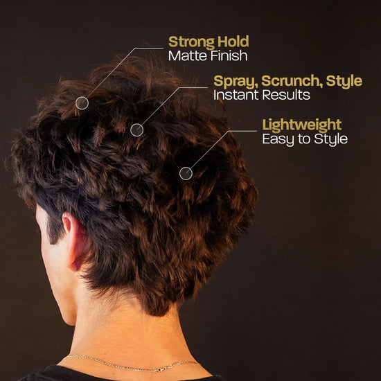 Hair styling agent — Texturizing powder for volumizing and styling short hair