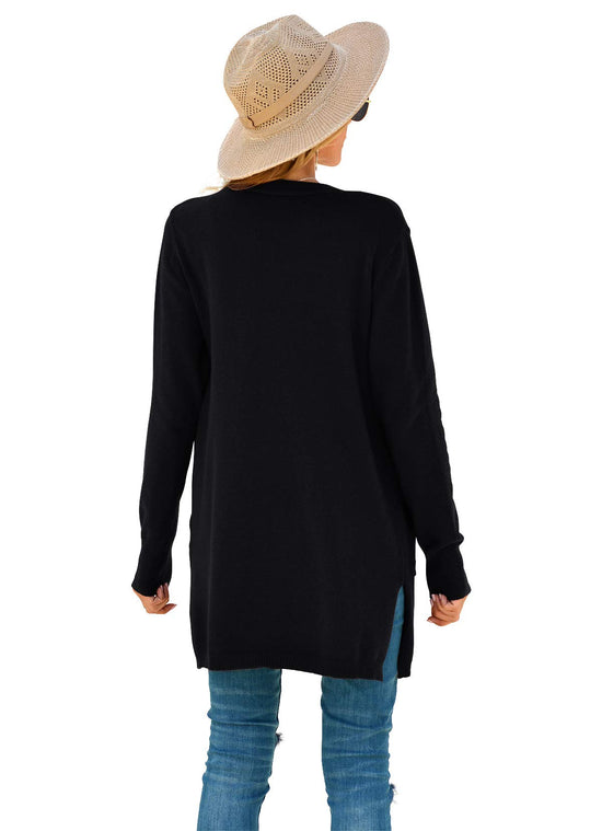 Women's kimono cardigan — oversized soft outwear with pockets by TASAMO