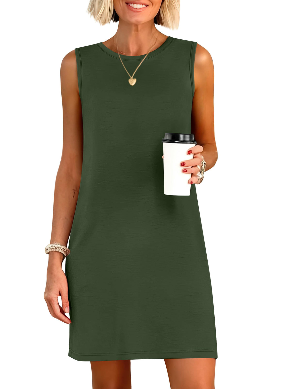 ANRABESS dress — sleeveless summer mini sundress for travel and beach