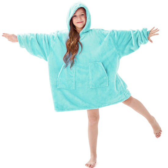Aemicion wearable blanket hoodie for adults and kids, great gift option for birthdays