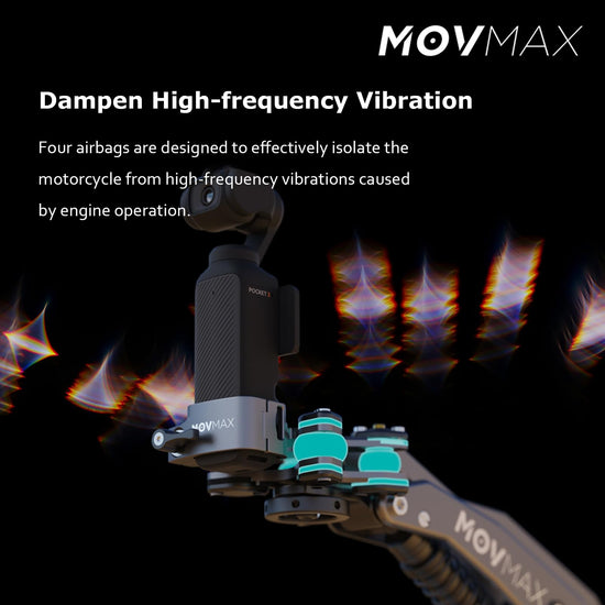 MOVMAX Blade Arm Vibration Isolator for DJI Osmo Pocket 4/3 with Hoop Connector, Blade Arm Accessories