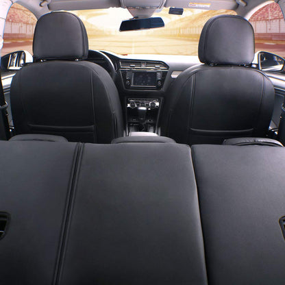 Vehicle seat cover — Custom fit for Nissan Pathfinder 2013-2021, leatherette black