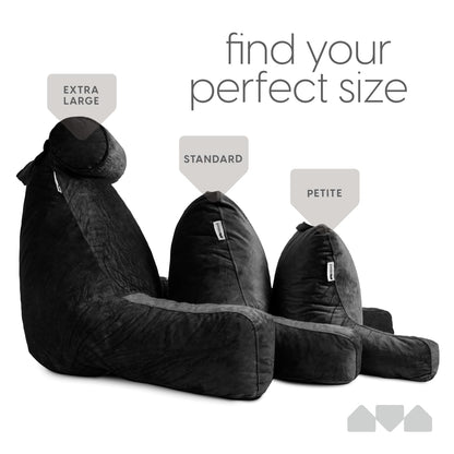 Milliard body positioner — large shredded memory foam back support pillow with arms