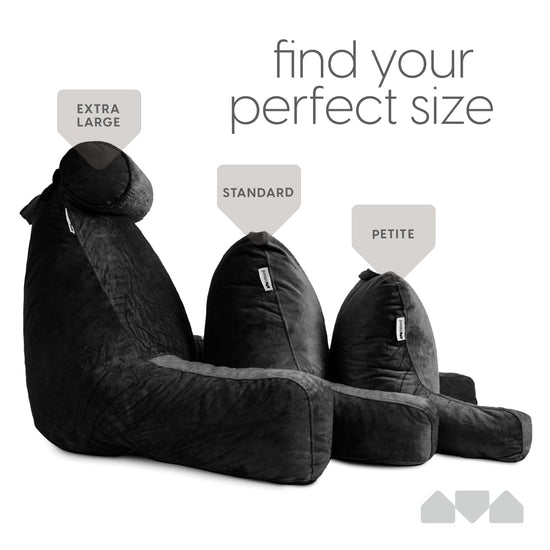 Milliard body positioner — large shredded memory foam back support pillow with arms