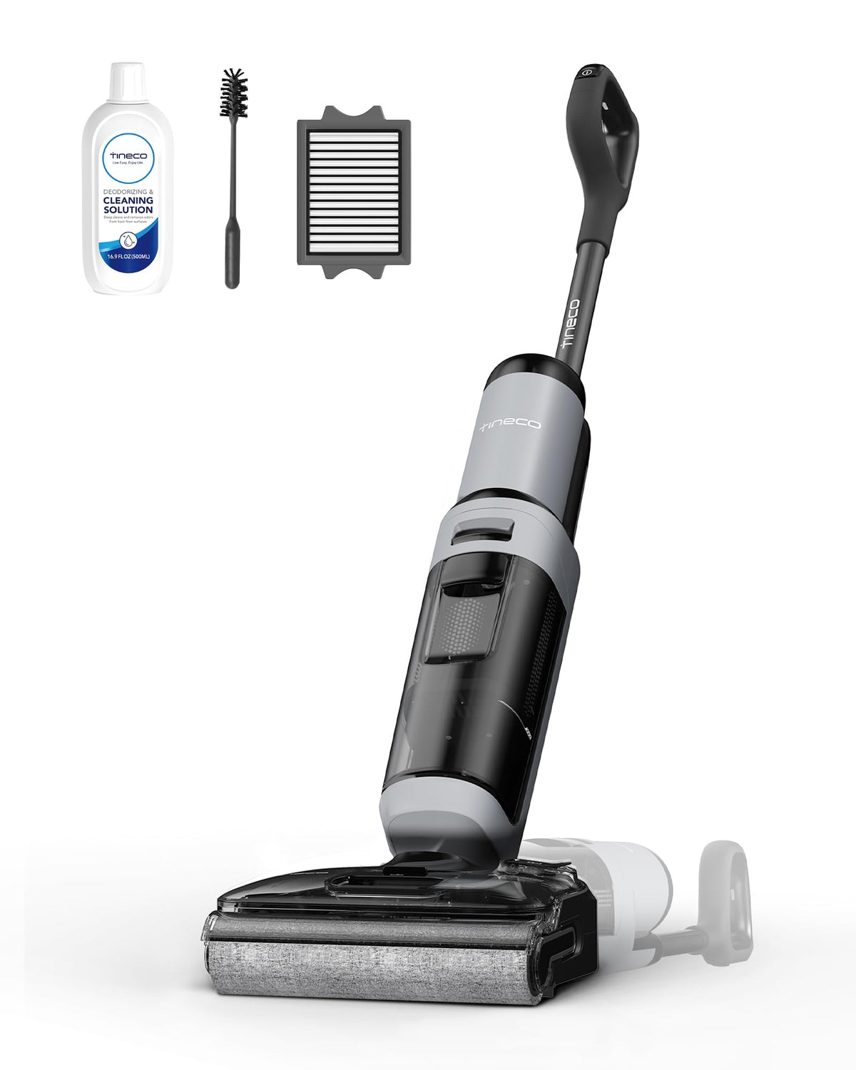 Tineco ifloor wet dry vacuum cleaner — vacuum and mop in one with powerful suction and long runtime