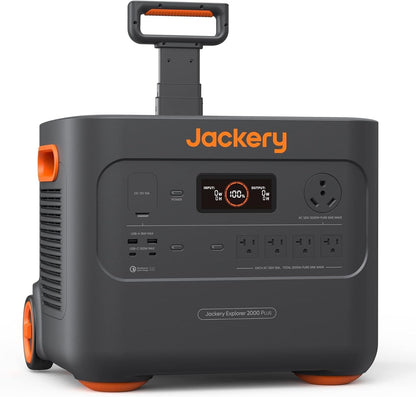 Jackery electricity generator — 2042Wh LiFePO4 battery with 3000W output