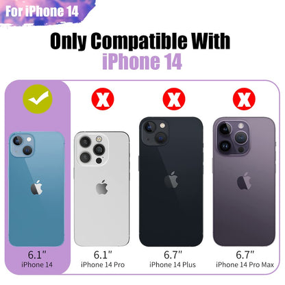 Sitong battery case - 5000mAh rechargeable extended battery for iPhone 14 6.1 inch black