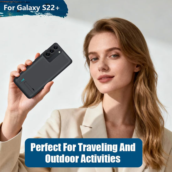 Sitong battery case for Samsung Galaxy S22+ with 5000mAh rechargeable power bank