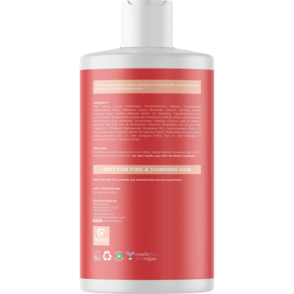 Maple Holistics rosemary argan shampoo — paraben and sulfate free vegan formula