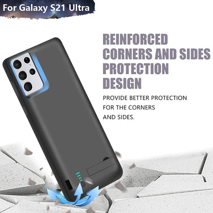 Cellular phone case — 5000mAh rechargeable battery for Samsung Galaxy S21 Ultra 5G