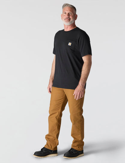 Shirt — Carhartt iconic K87 pocket in black, large