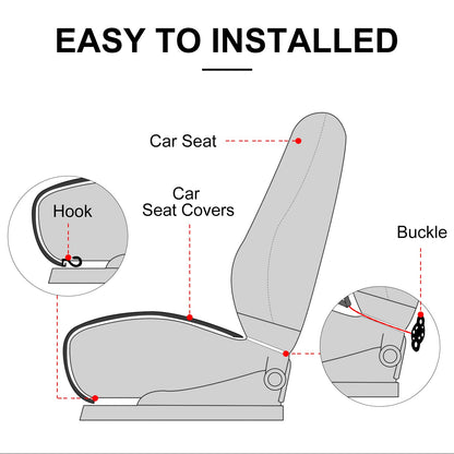surpassme vehicle seat cover — comfortable with storage pockets and padding