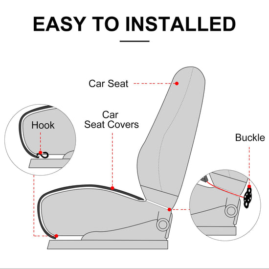 surpassme vehicle seat cover — comfortable with storage pockets and padding