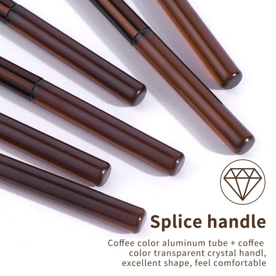 MAANGE cosmetic brush set — 20 pcs double-ended kabuki and contour brushes.