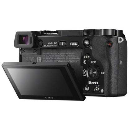 Sony Alpha a6000 digital camera with 16-50mm power zoom lens and 24.3MP sensor