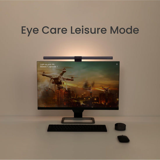BenQ ScreenBar Halo lamp — Wireless controller with adjustable brightness and color temperature