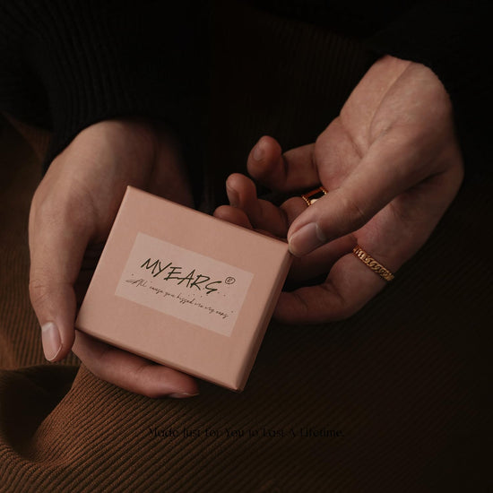 MYEARS earrings — Gold huggie hoop ear cuff in hypoallergenic design