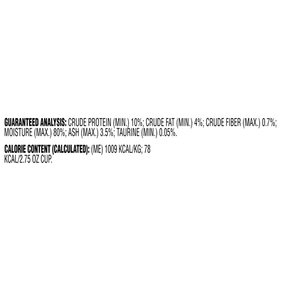 Meow Mix pate in gravy cat food — 2.75 ounce cups