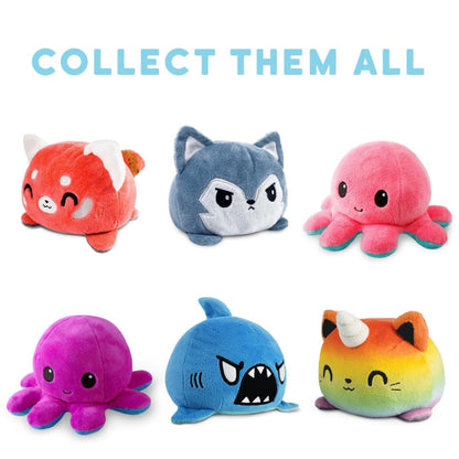 TeeTurtle reversible octopus plushie - show your mood without saying a word