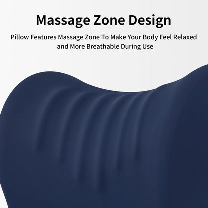 OSZZT Ergonomic Office Chair Headrest, Adjustable Neck Support Pillow with Removable Washable Cover, Universal Head Rest Attachment for Office Chairs, Wheelchairs, Desk Chair Napping (Navy Blue)