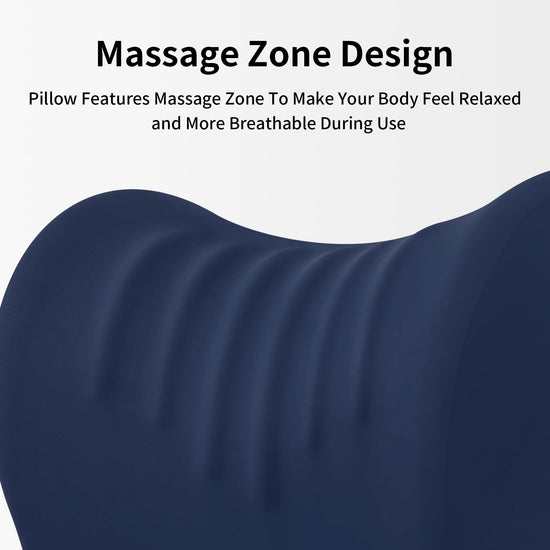 OSZZT Ergonomic Office Chair Headrest, Adjustable Neck Support Pillow with Removable Washable Cover, Universal Head Rest Attachment for Office Chairs, Wheelchairs, Desk Chair Napping (Navy Blue)